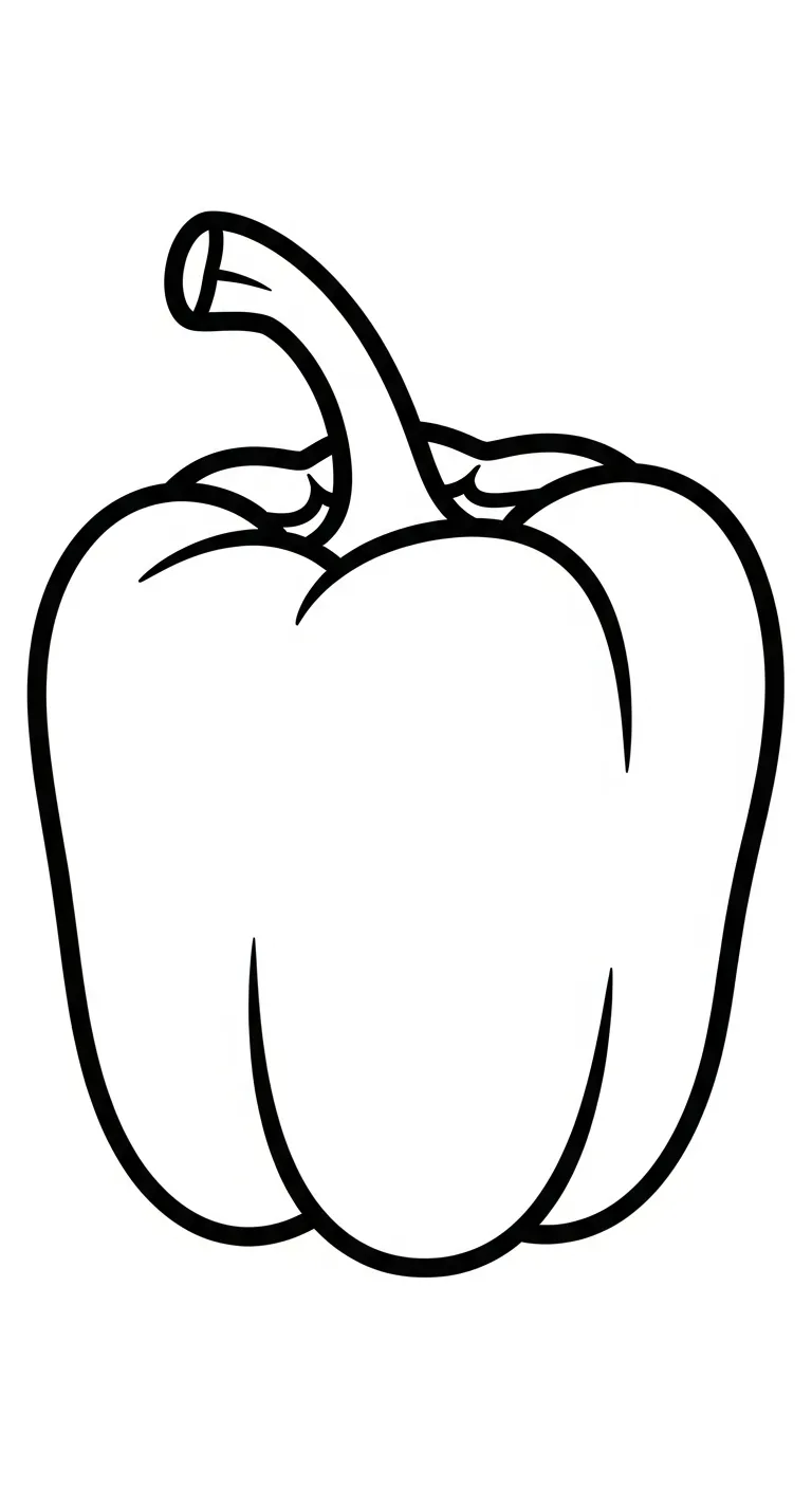 coloriage Poivron pour enfant gratuit