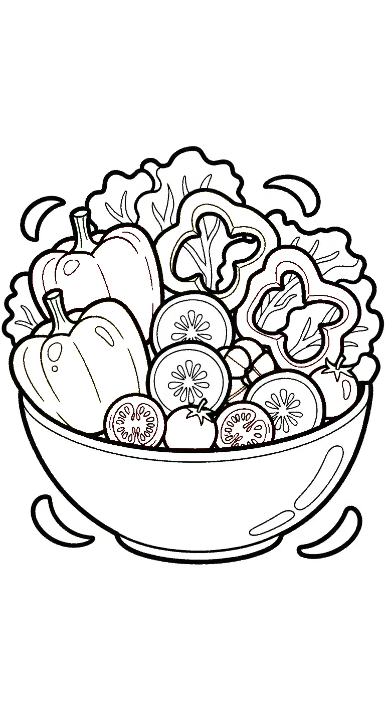 coloriage Poivron a colorier en ligne