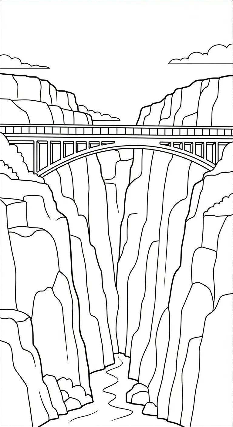coloriage Pont gratuit en ligne