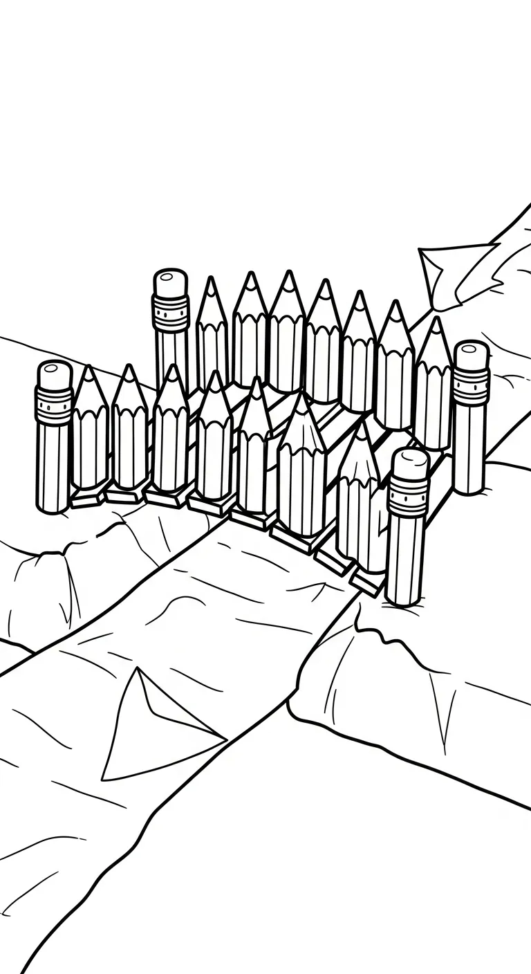 imprimer coloriage Pont pour enfant