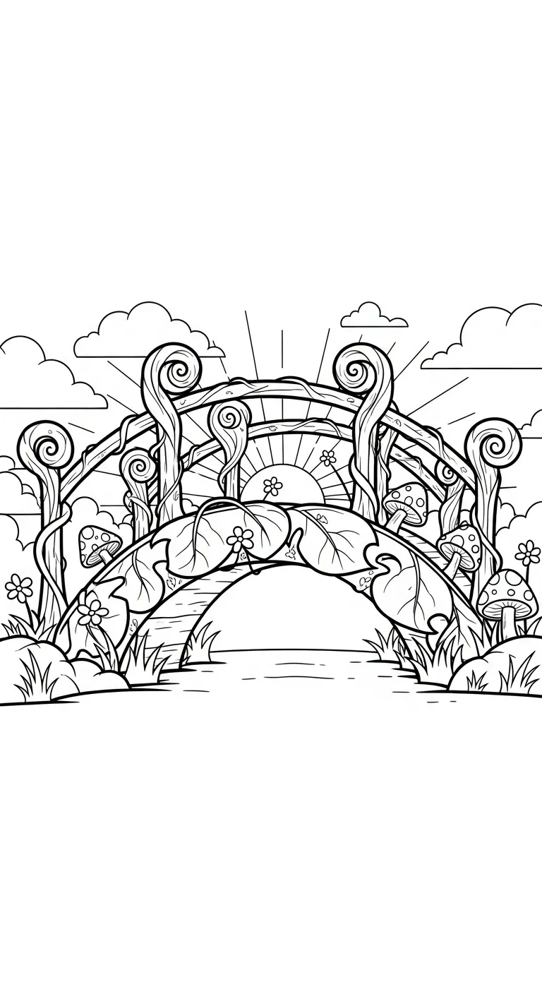 coloriage Pont pour enfant