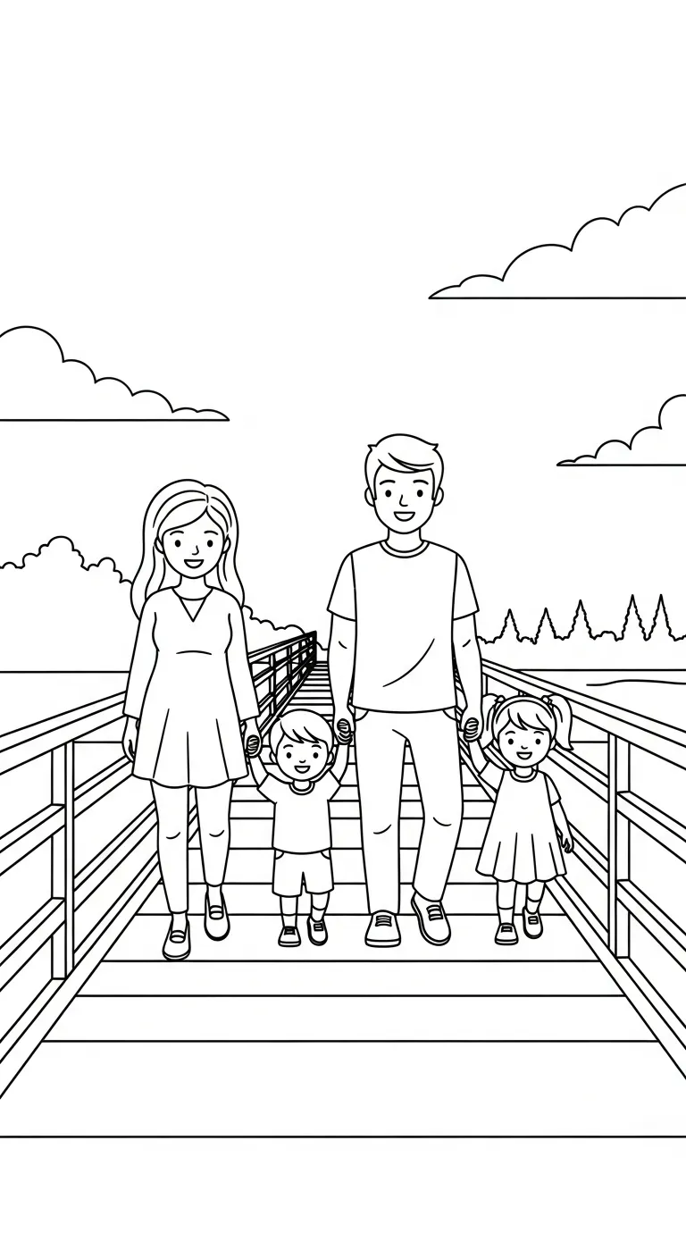 coloriage Pont a colorier en ligne gratuitement 1