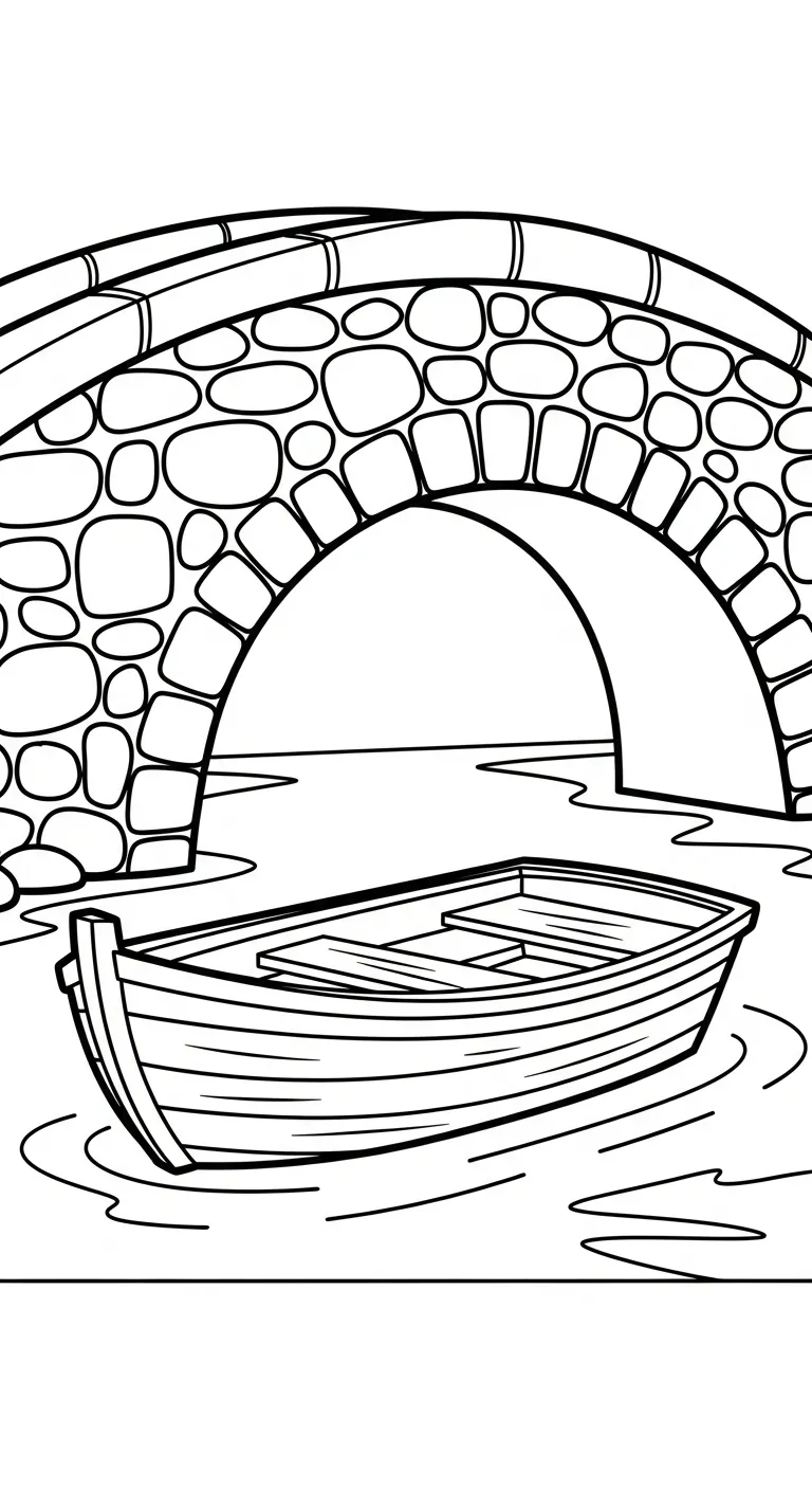 coloriage Pont pour enfant à imprimer 1
