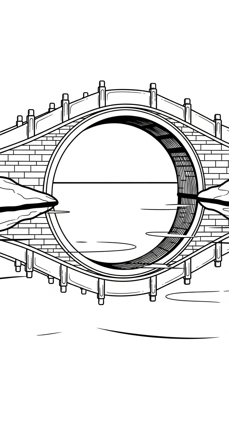 coloriage Pont gratuit à imprimer