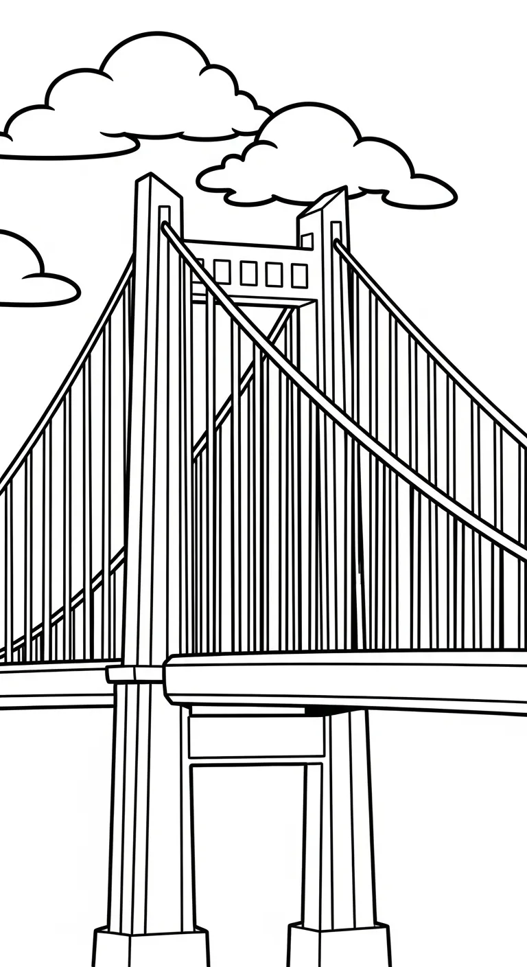 imprimer coloriage Pont gratuit