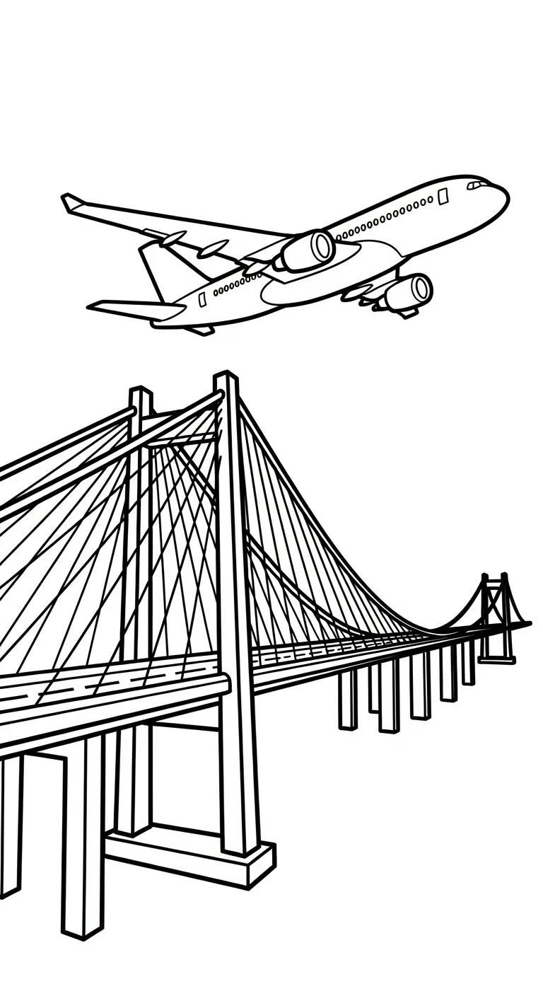 coloriage Pont à imprimer pdf gratuit