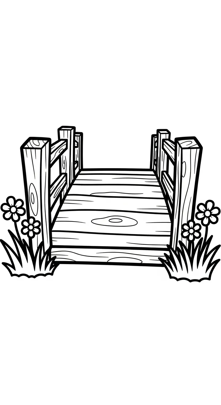 a imprimer coloriage Pont gratuit