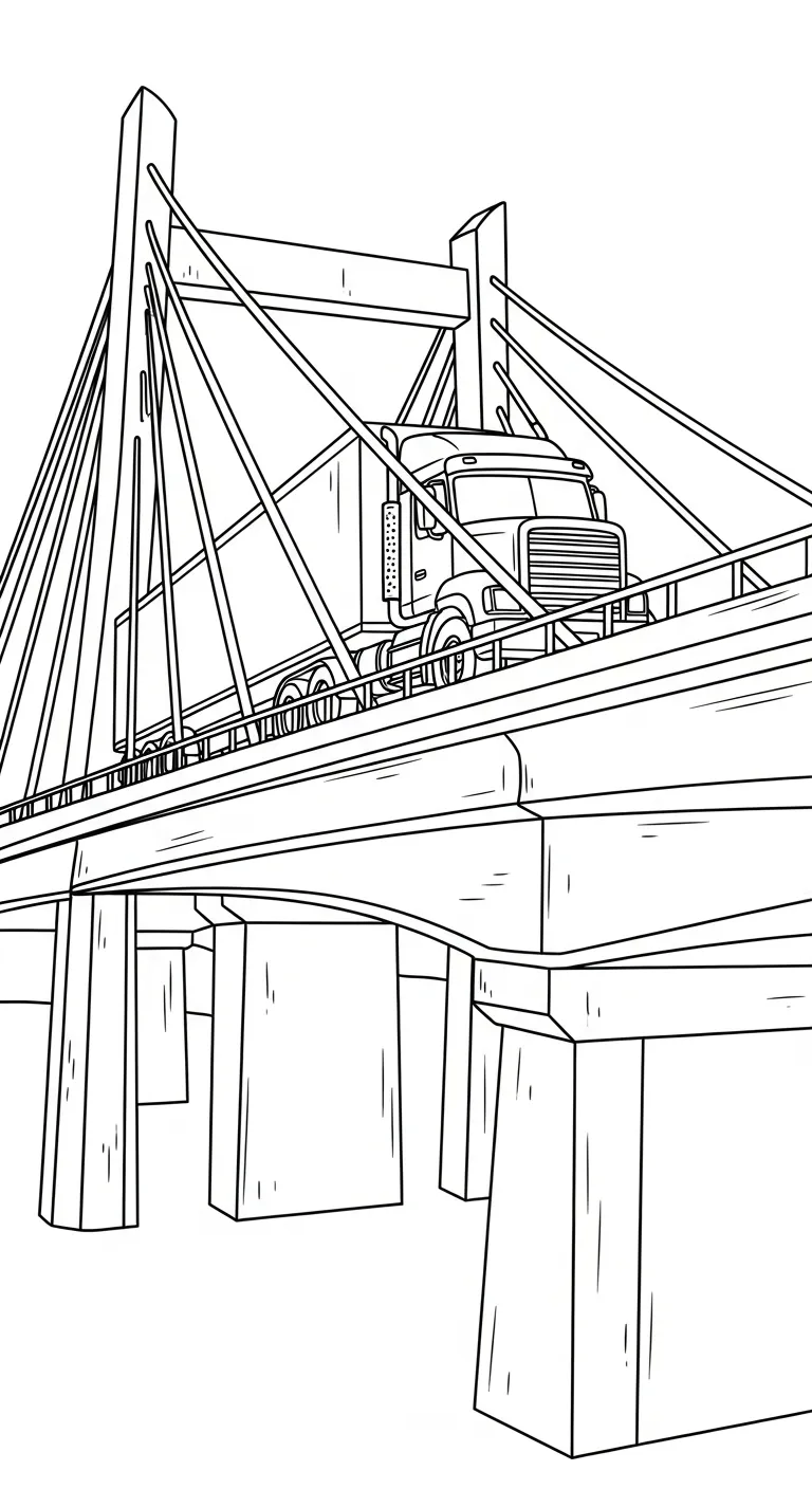 coloriage Pont à imprimer gratuit