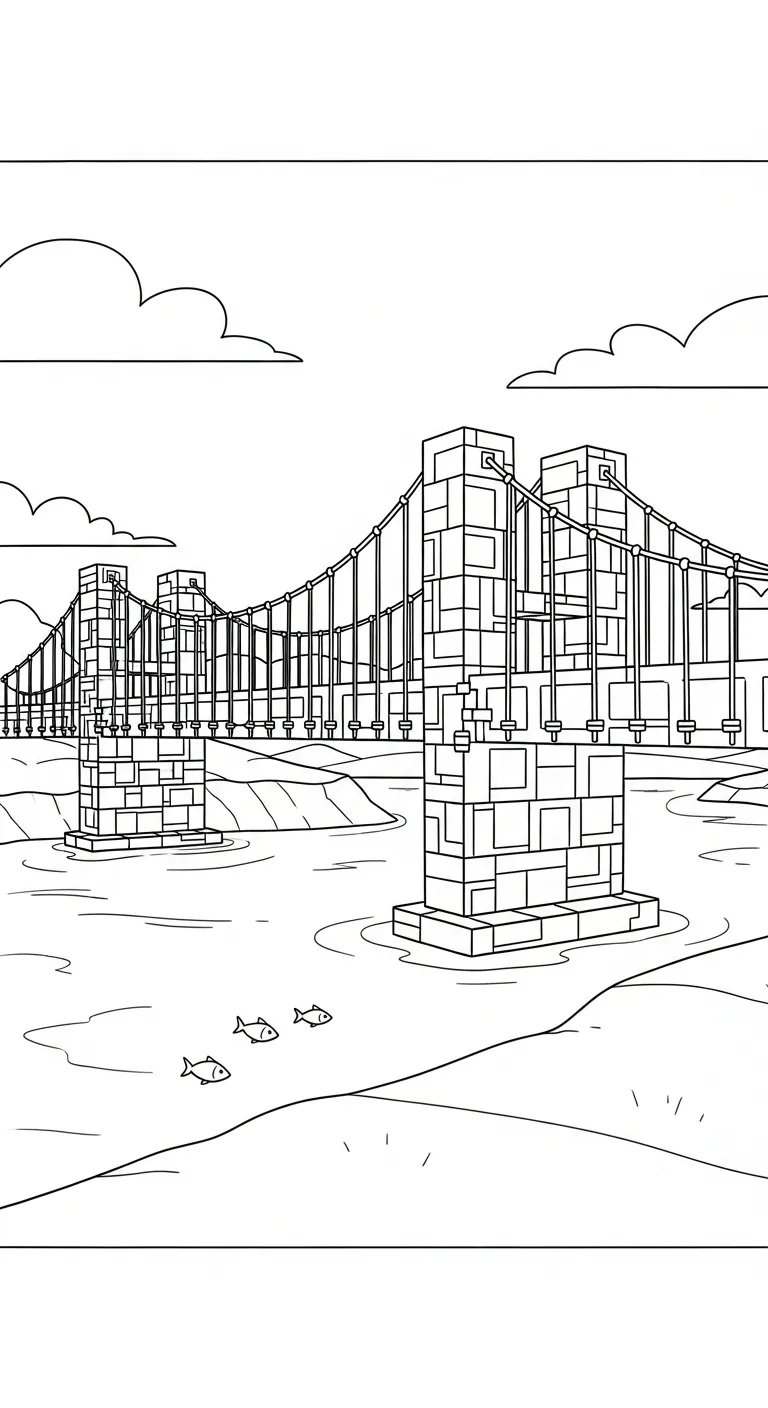coloriage Pont en ligne