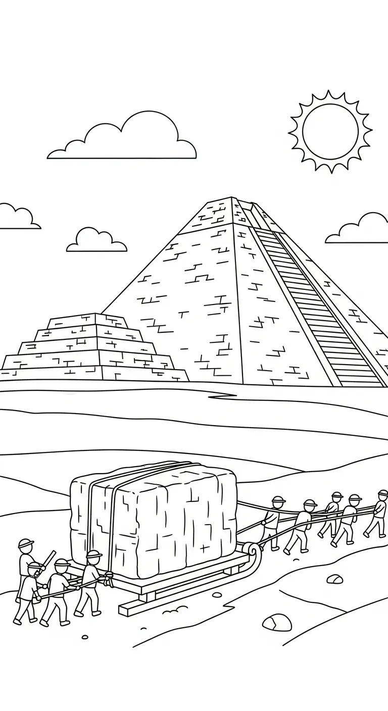 coloriage Pyramide gratuit en ligne