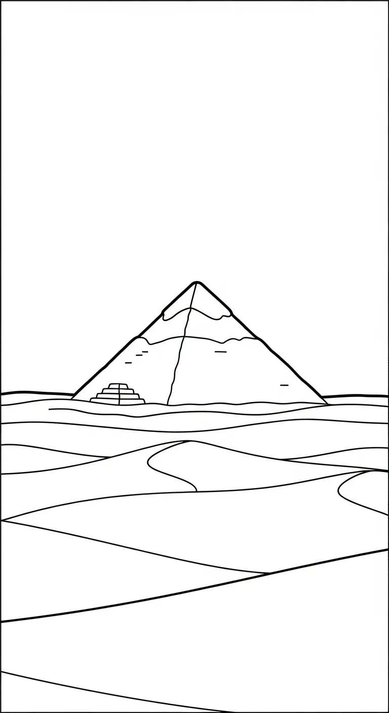 coloriage Pyramide pour enfant de 7 ans