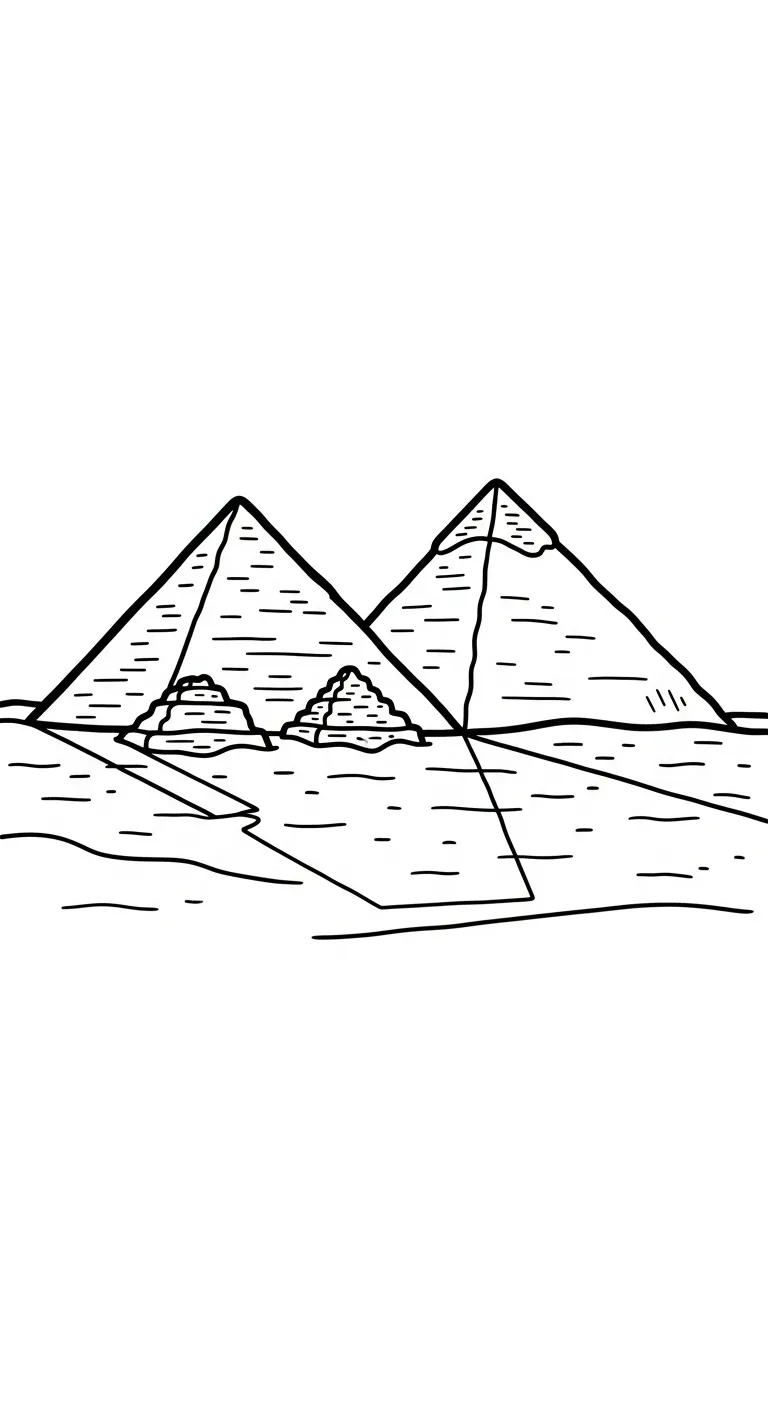 coloriage Pyramide et dessins
