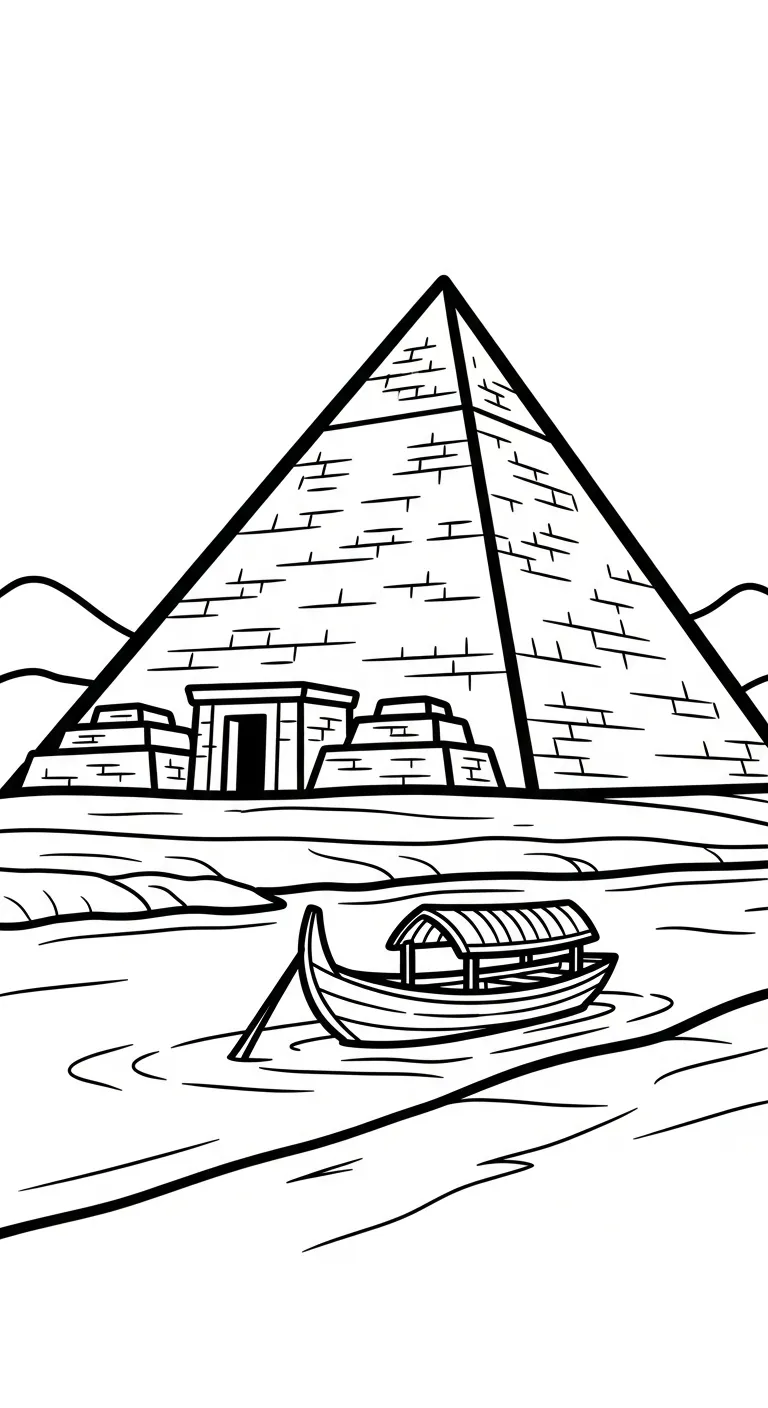 coloriage Pyramide à imprimer pdf