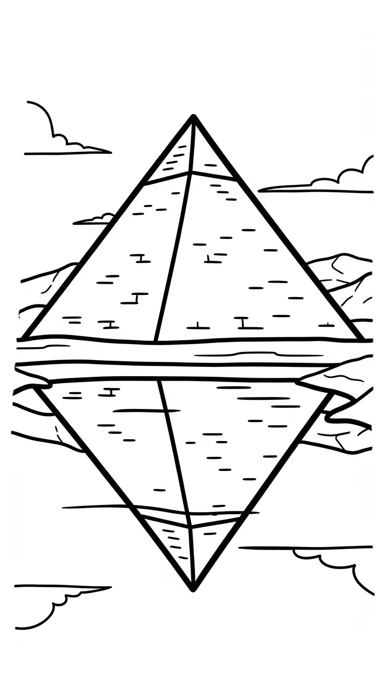 coloriage Pyramide a imprimer