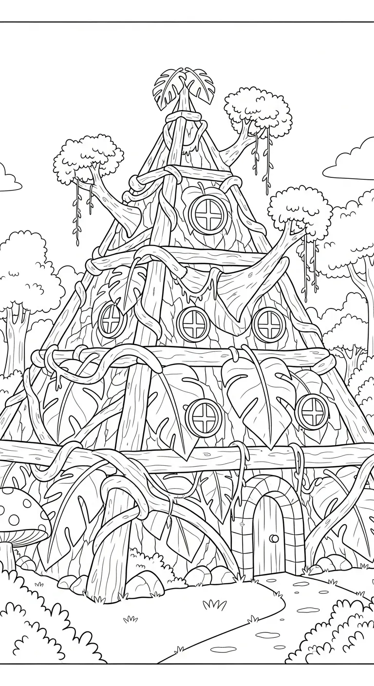 télécharger coloriage Pyramide gratuit