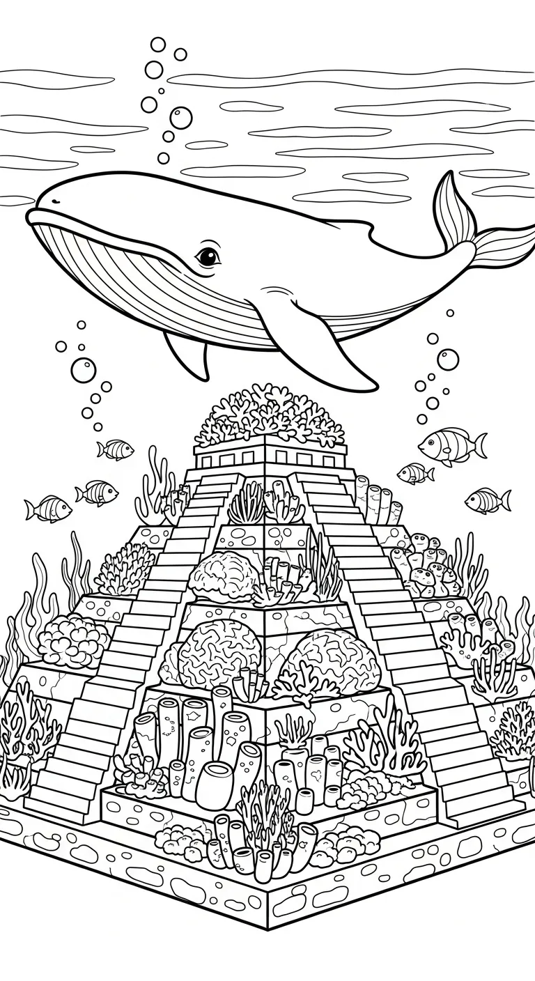 imprimer coloriage Pyramide
