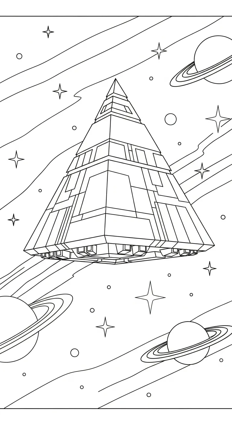 coloriage Pyramide à imprimer gratuitement pdf