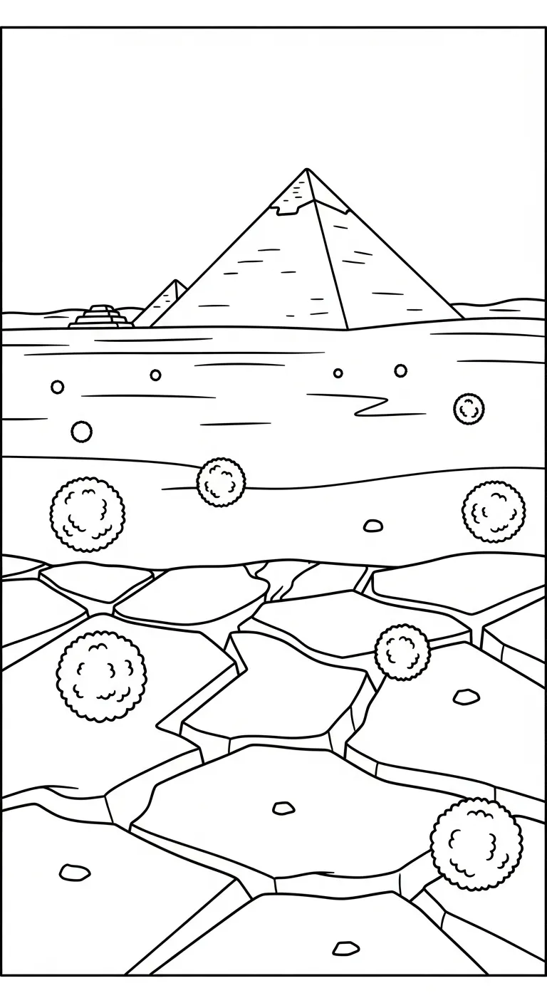 coloriage Pyramide educatif pour enfant 1