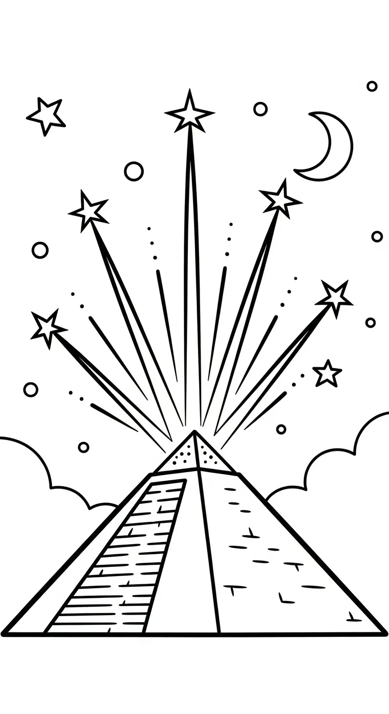 coloriage Pyramide gratuit