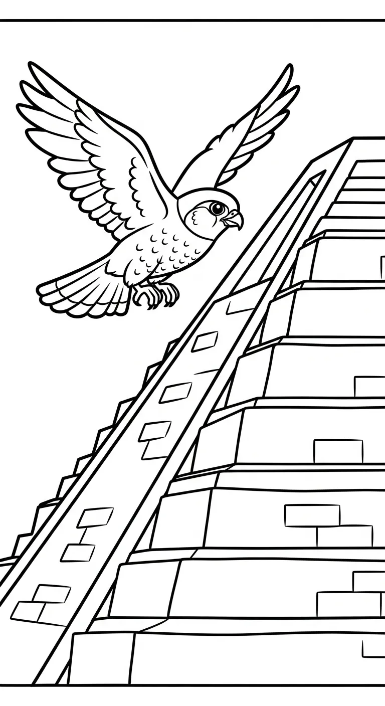 coloriage Pyramide et dessin a imprimer