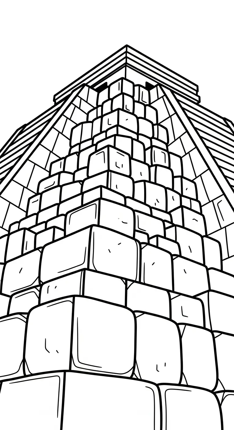 coloriage Pyramide a imprimer gratuitement
