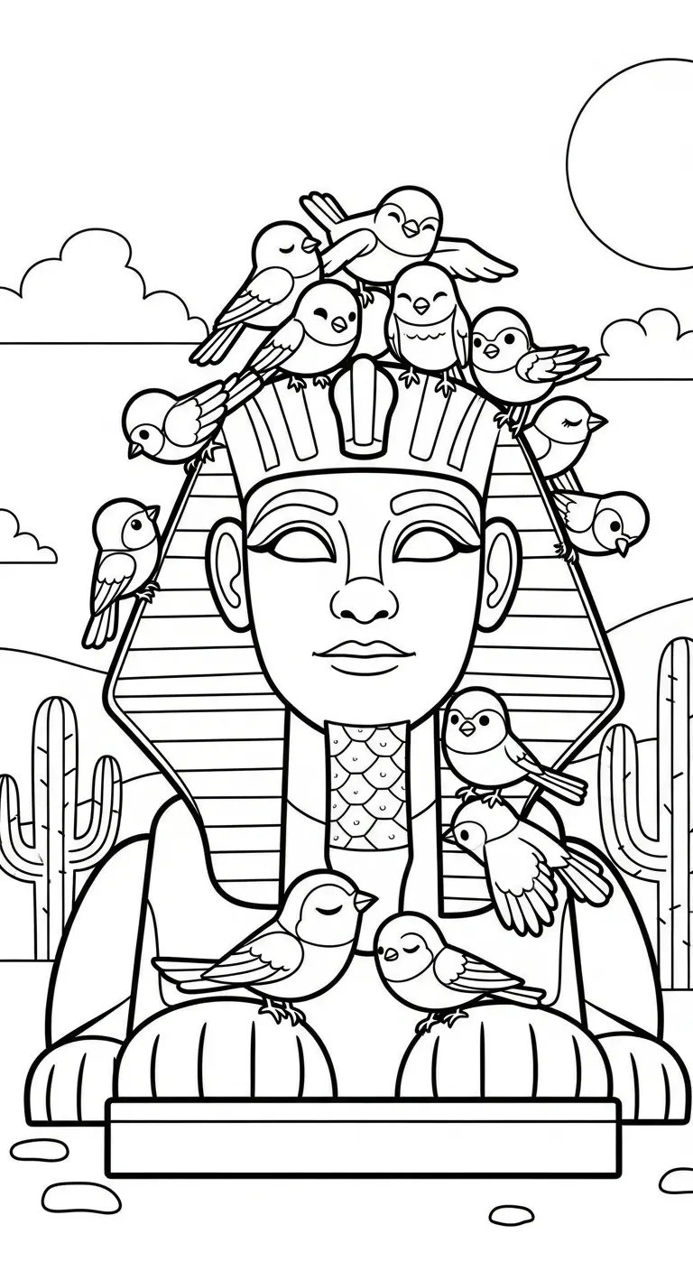 coloriage Sphinx pour enfants