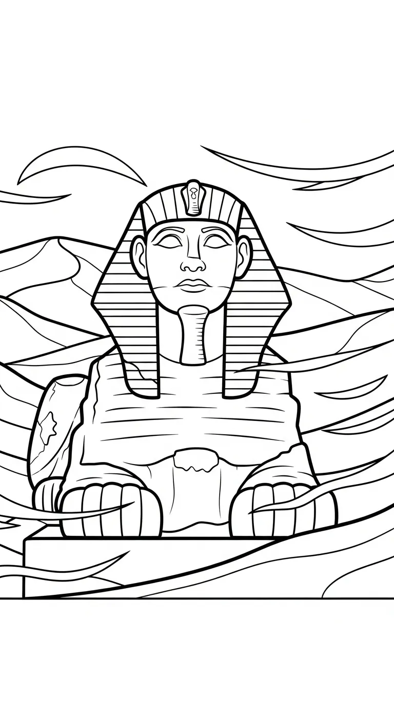 coloriage Sphinx à imprimer gratuitement pdf