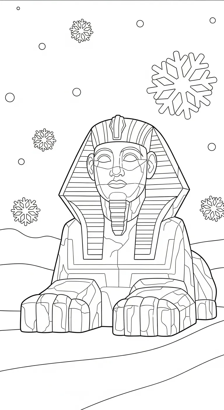 coloriage Sphinx pour enfant de 10 ans