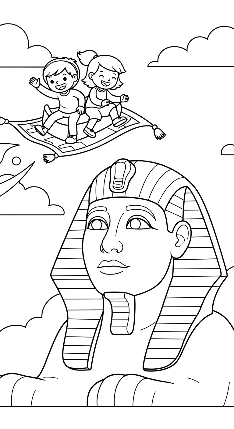 a imprimer coloriage Sphinx gratuit