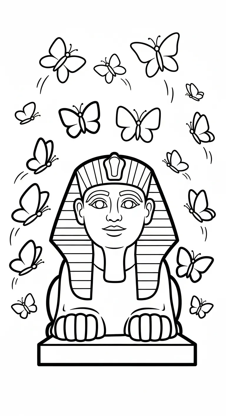coloriage Sphinx a dessiner et imprimer