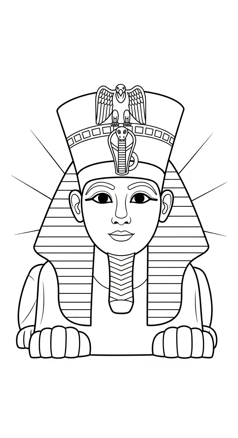coloriage Sphinx a imprimer gratuit