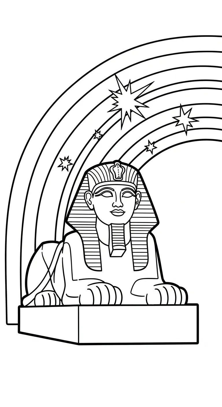 coloriage Sphinx pour enfant de 5 ans 1