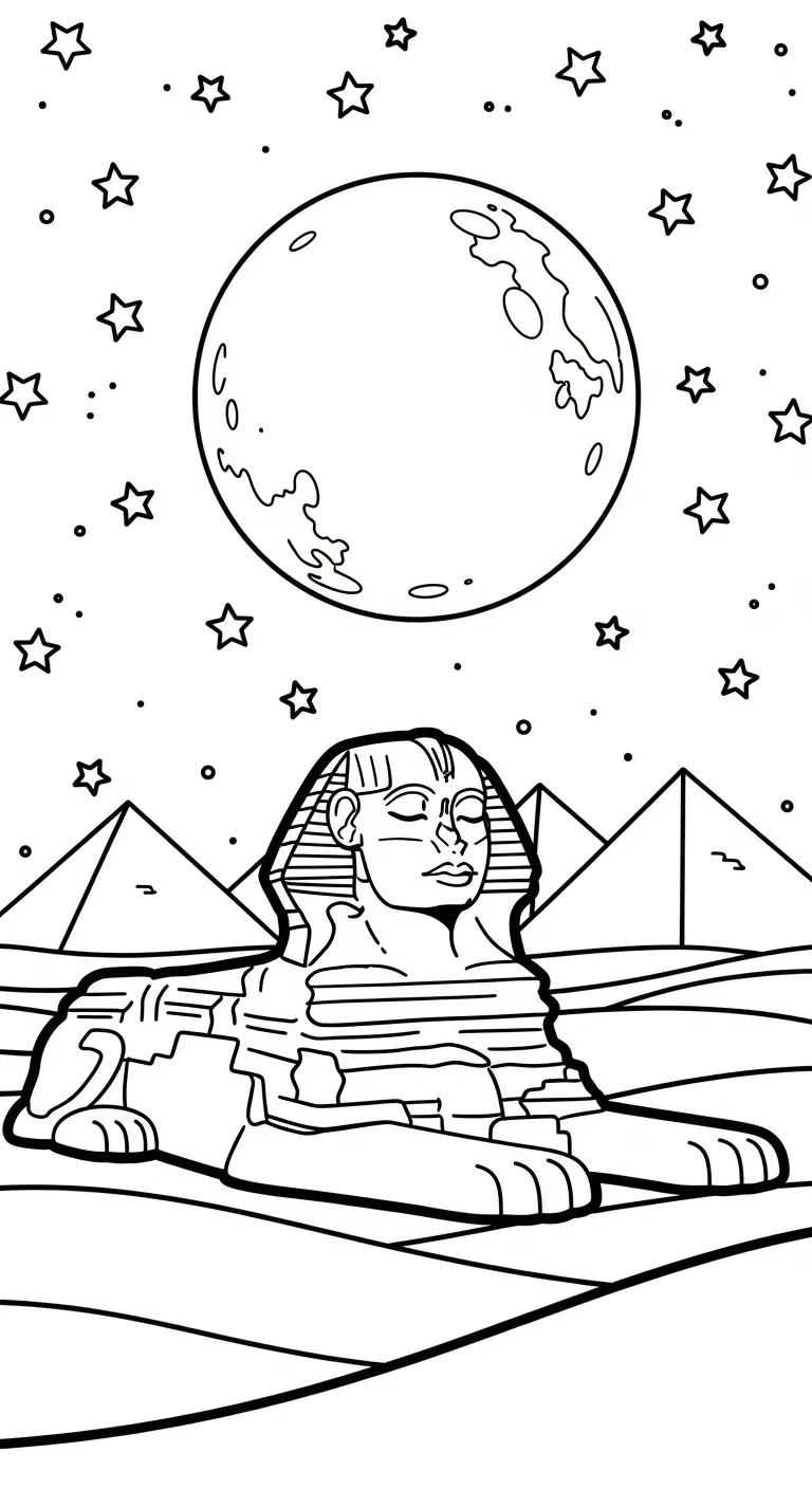 coloriage Sphinx gratuit a imprimer