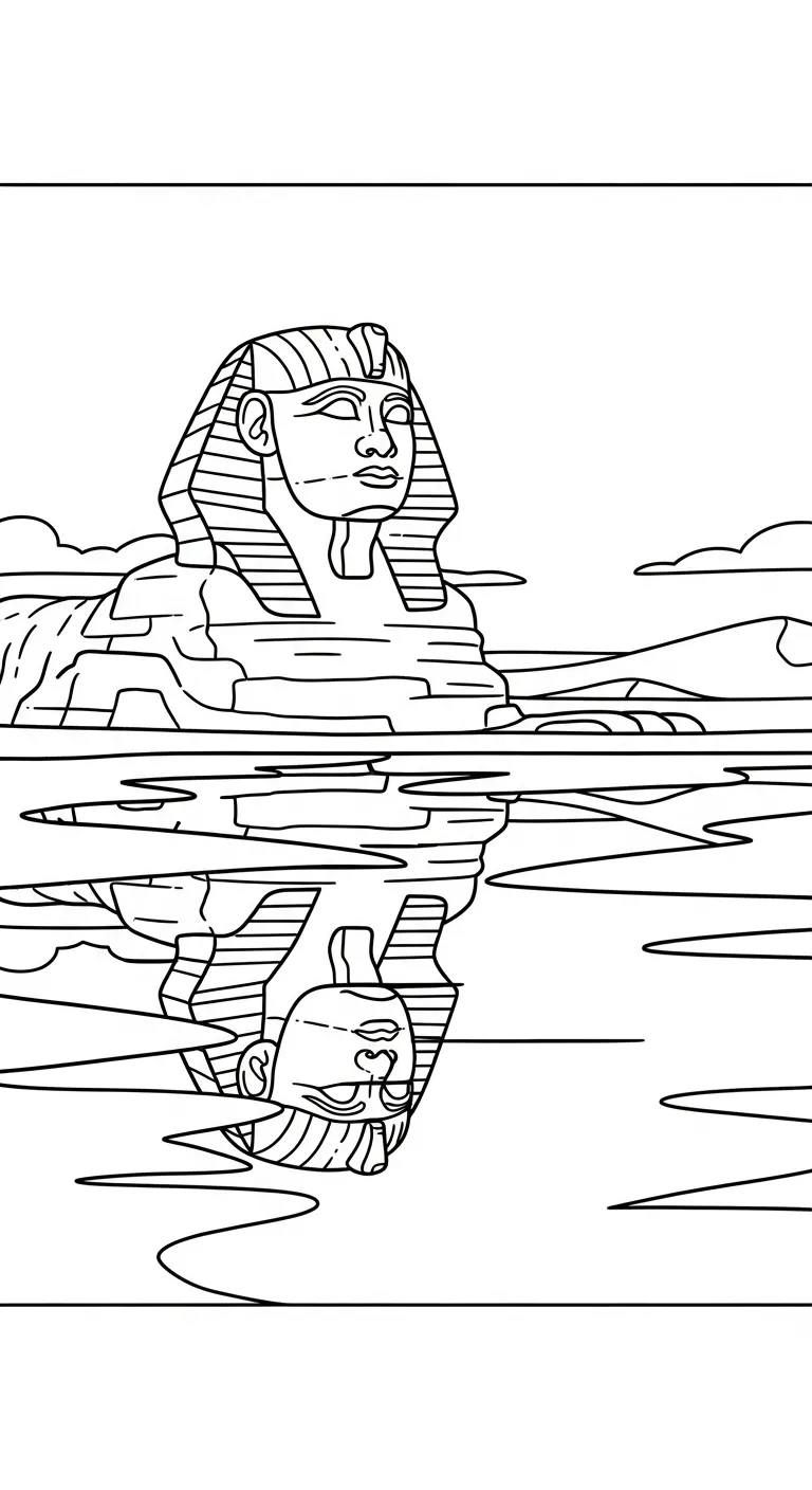 coloriage Sphinx à imprimer gratuit