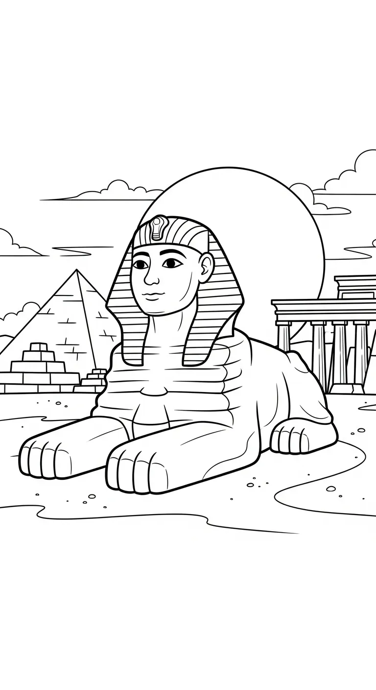coloriage Sphinx a imprimer