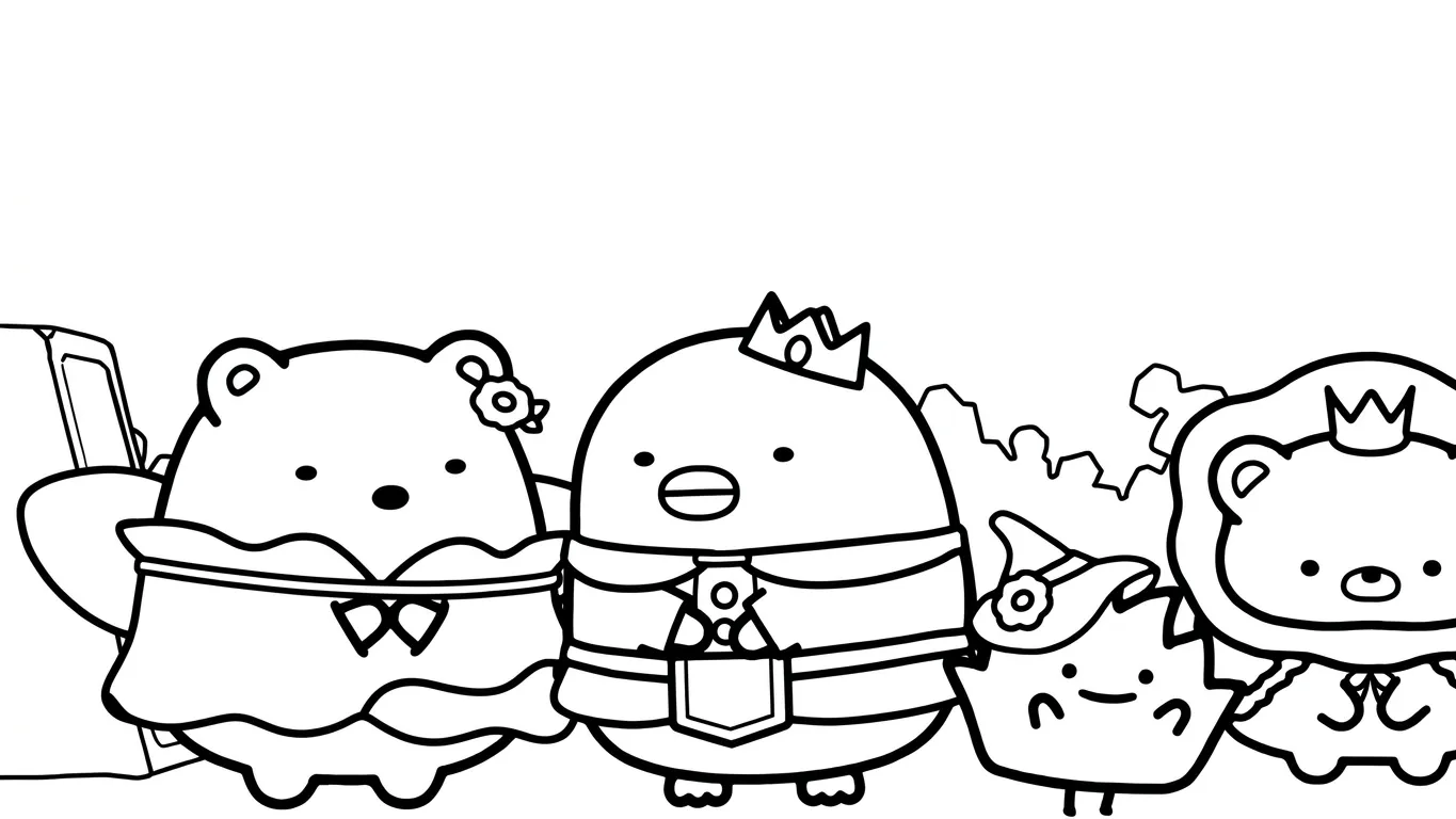 coloriage Sumikko Gurashi a dessiner et imprimer 1