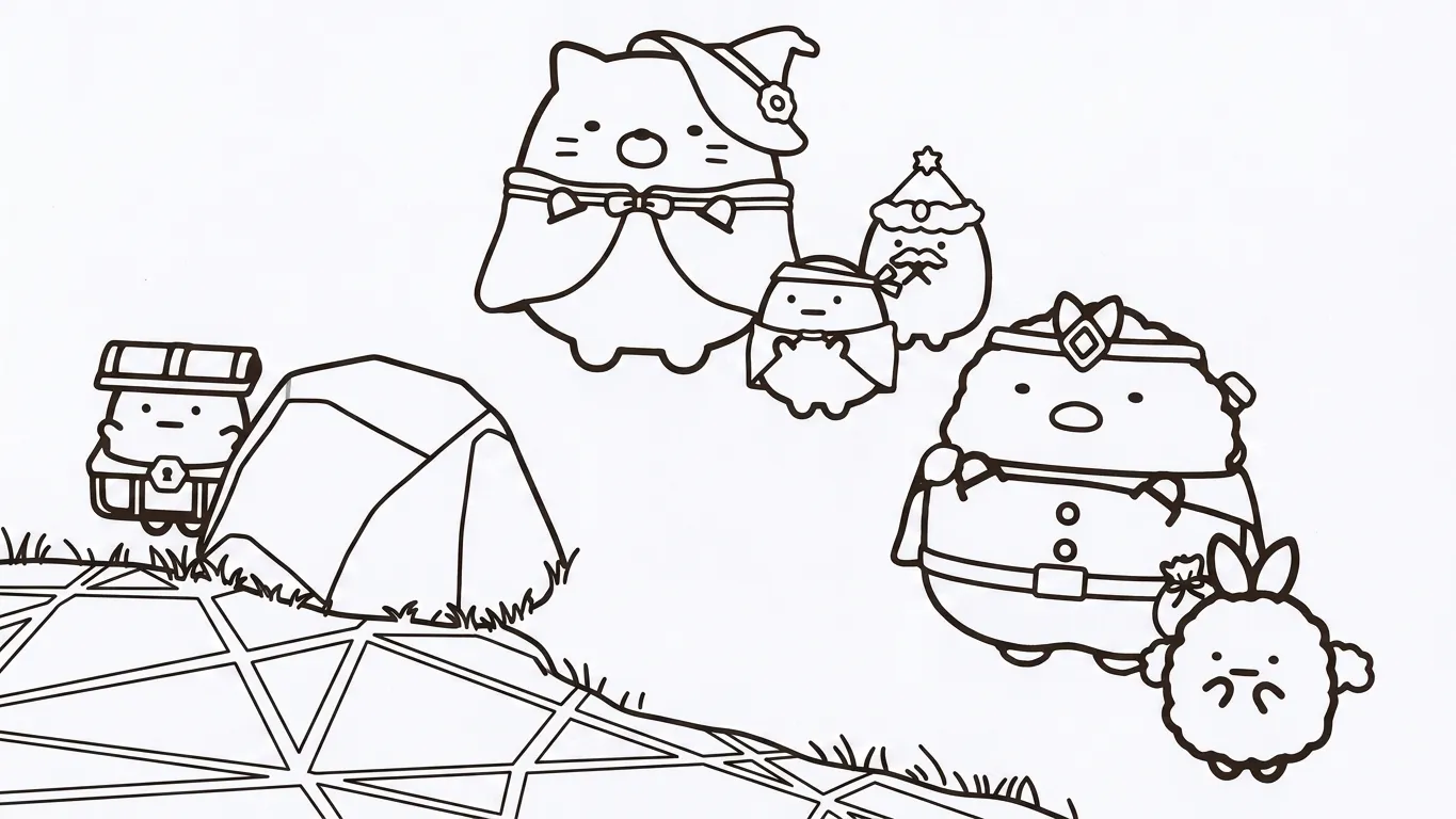 coloriage Sumikko Gurashi en ligne