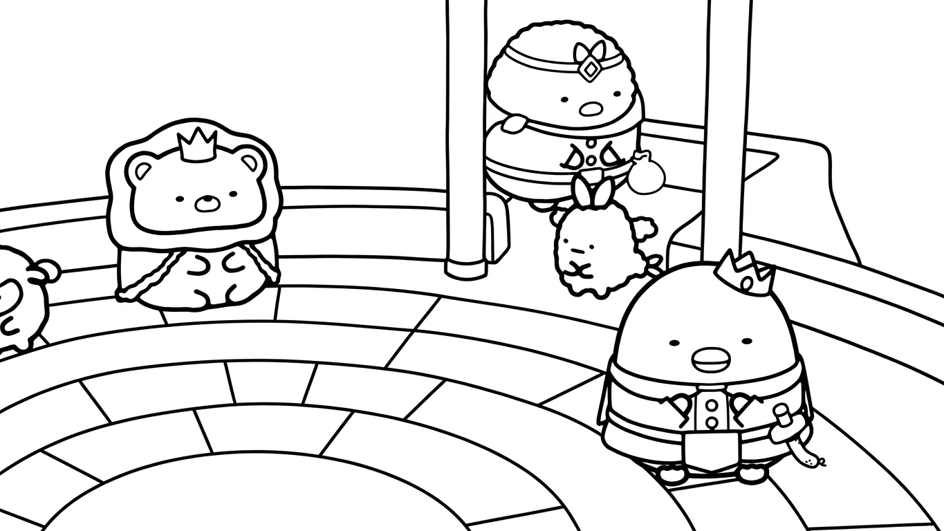 coloriage Sumikko Gurashi pour primaire 1
