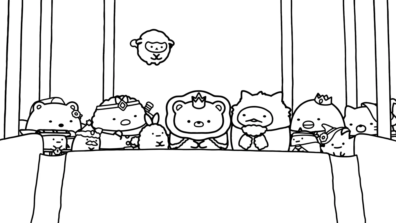 coloriage Sumikko Gurashi gratuit pour enfants
