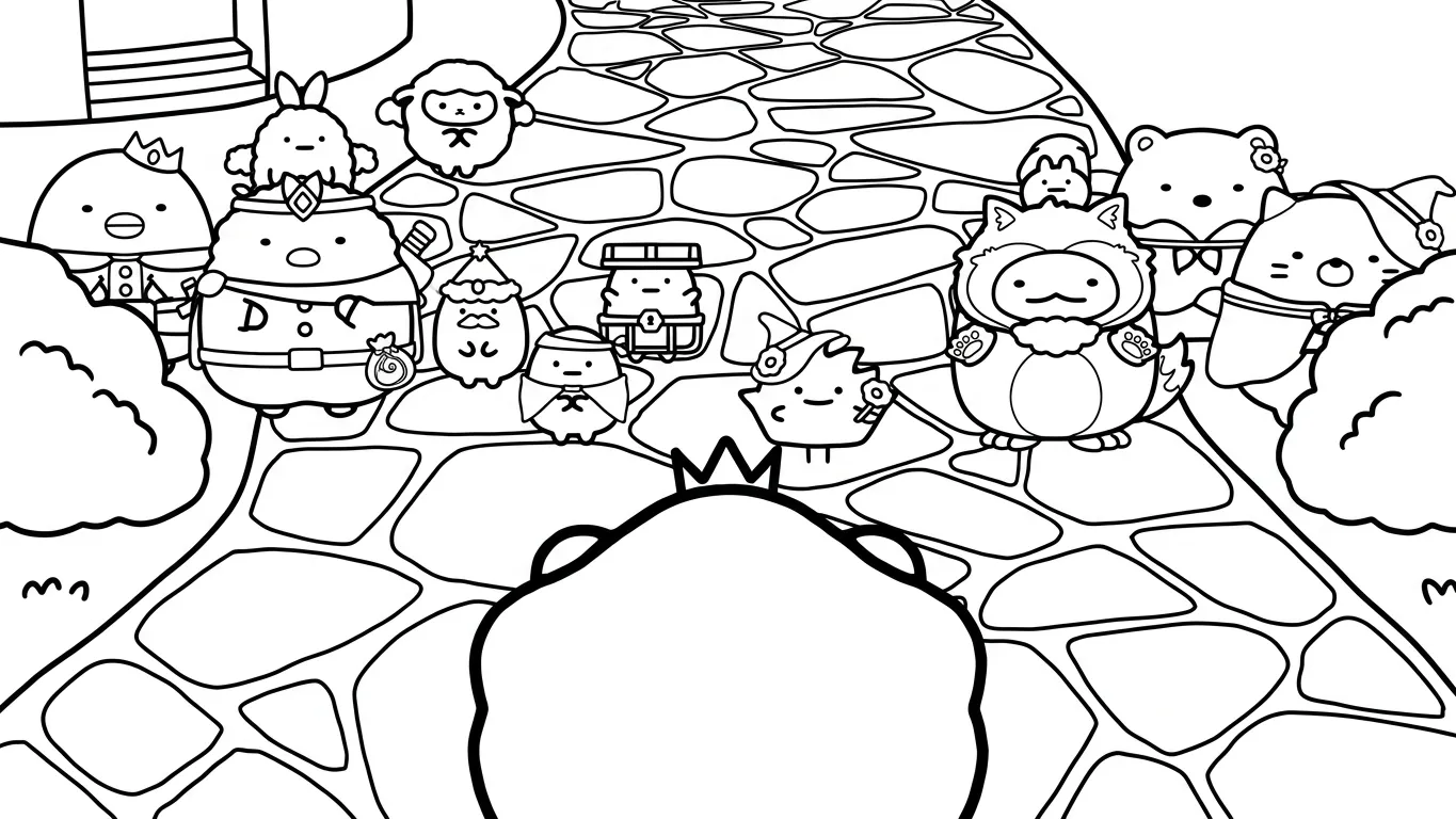 coloriage Sumikko Gurashi pour enfants 1