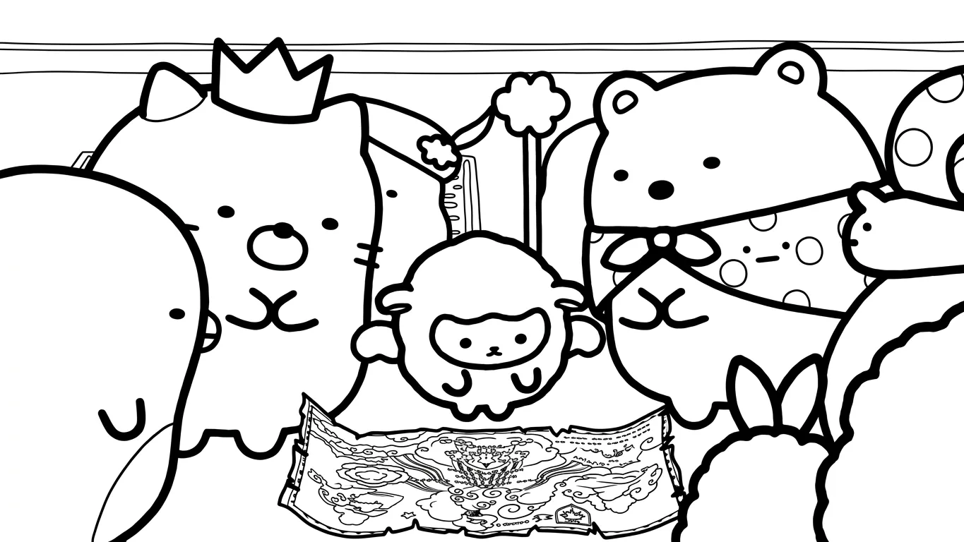 coloriage Sumikko Gurashi pour enfants a imprimer 1