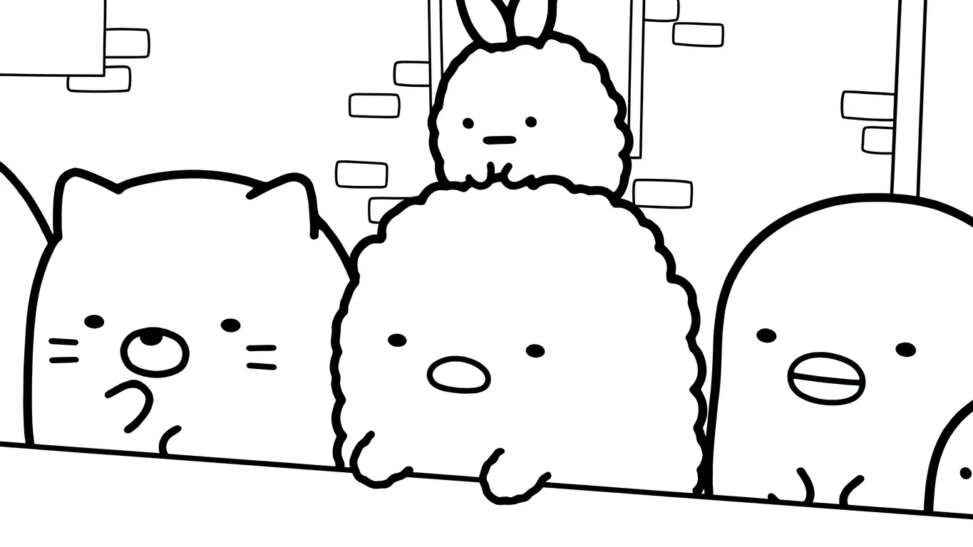 coloriage Sumikko Gurashi a imprimer gratuit 2