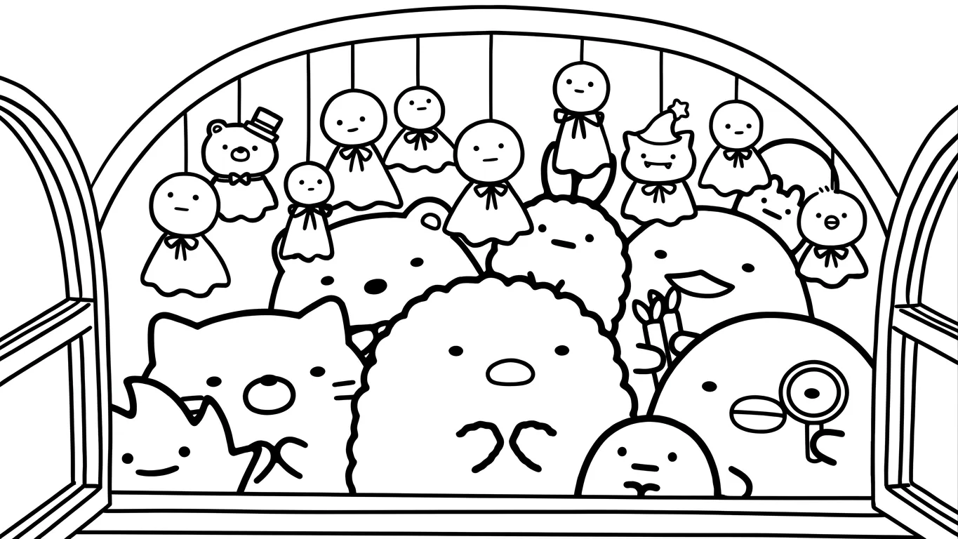 coloriage Sumikko Gurashi a dessiner et imprimer 2