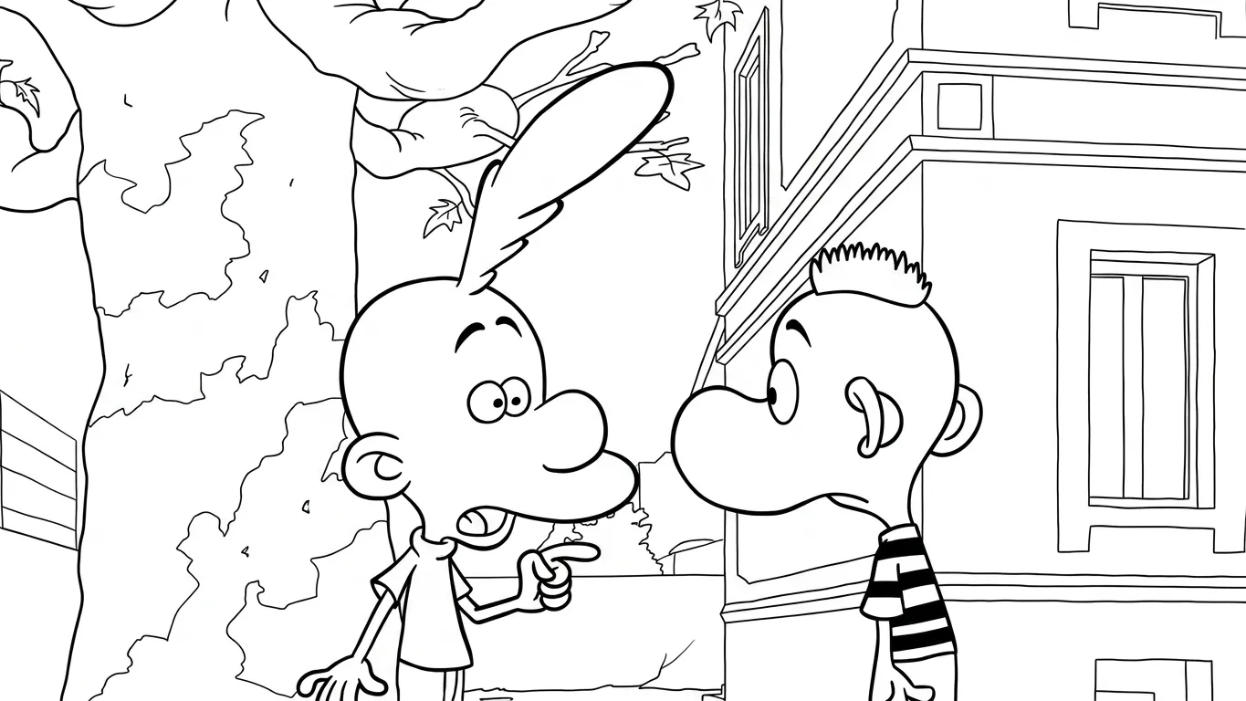 coloriage Titeuf pour enfant de 6 ans