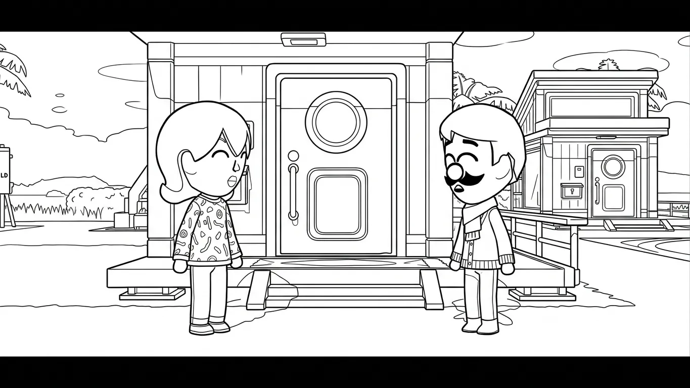 coloriage Tomodachi Life à imprimer pour enfant de 3 ans