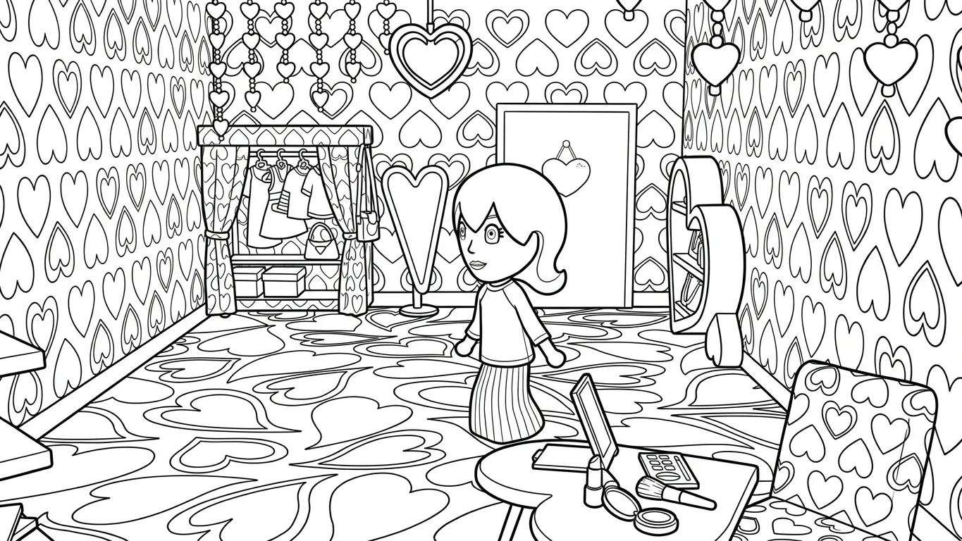 coloriage Tomodachi Life pour enfant de 4 ans 1