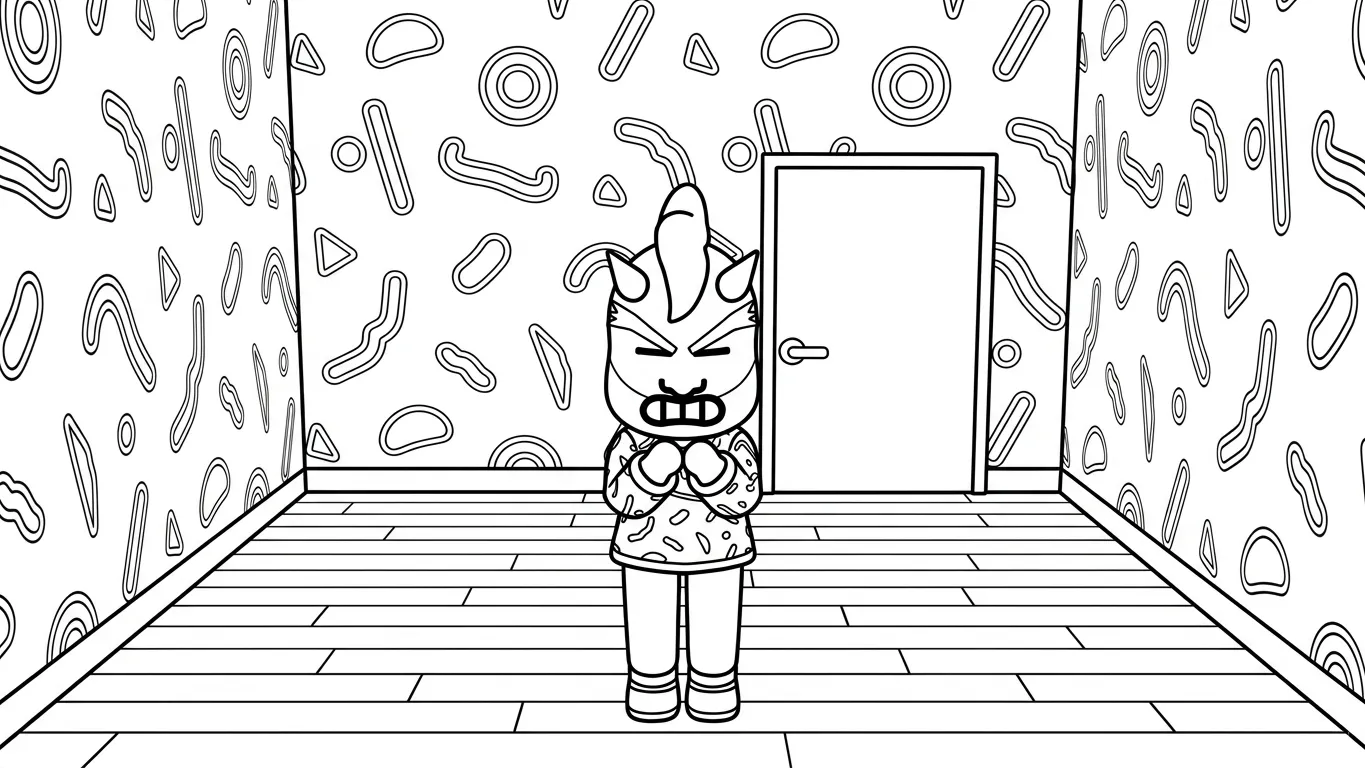 coloriage Tomodachi Life pour enfant à imprimer