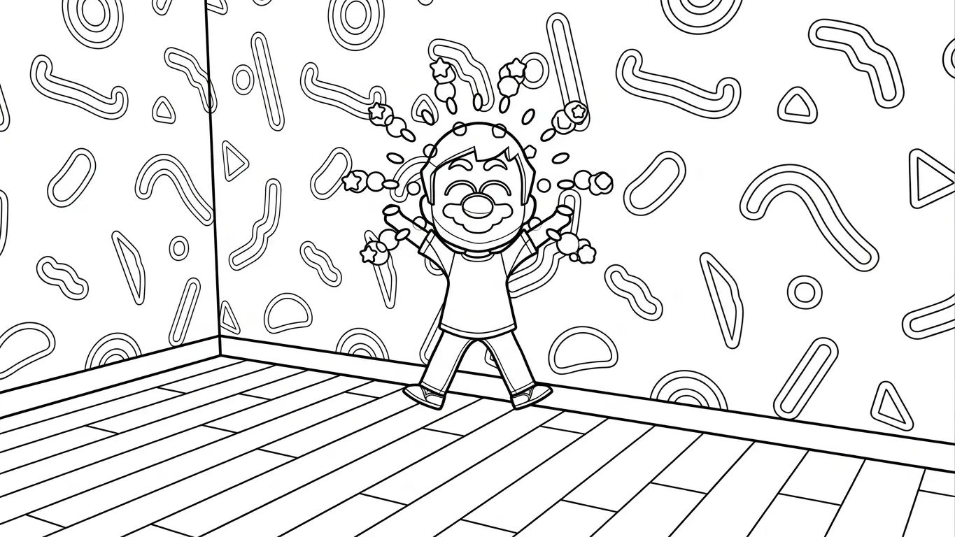 coloriage Tomodachi Life pour enfant de 4 ans