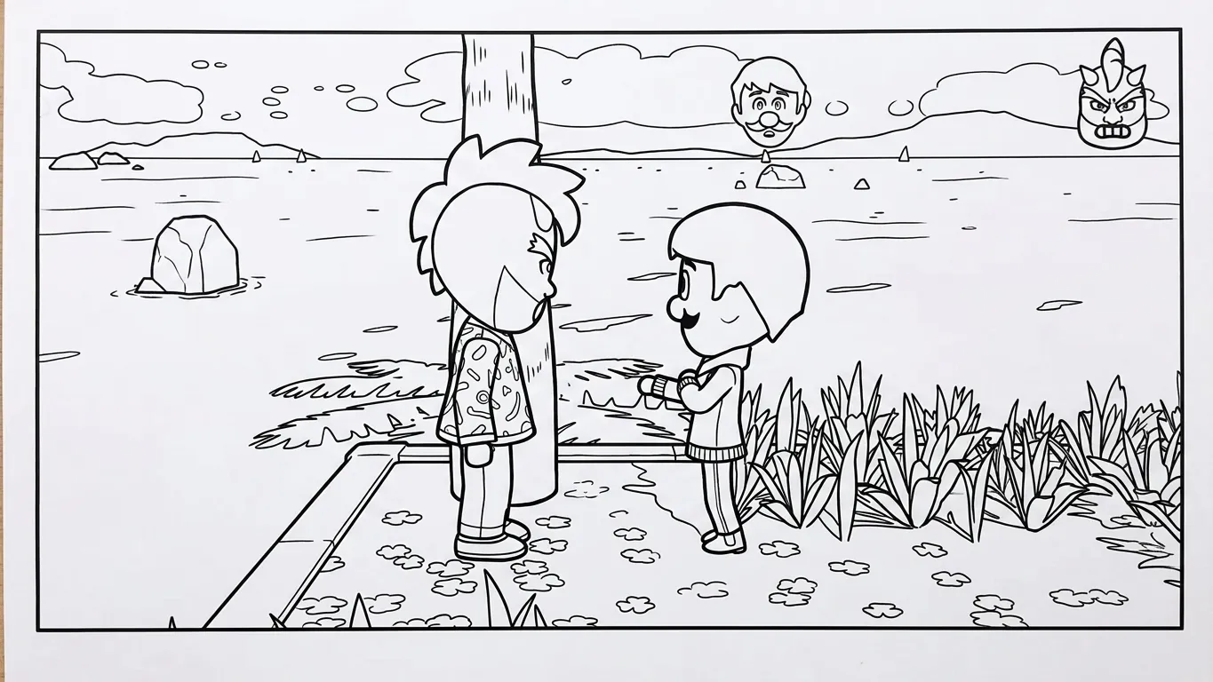image pour coloriage Tomodachi Life enfant