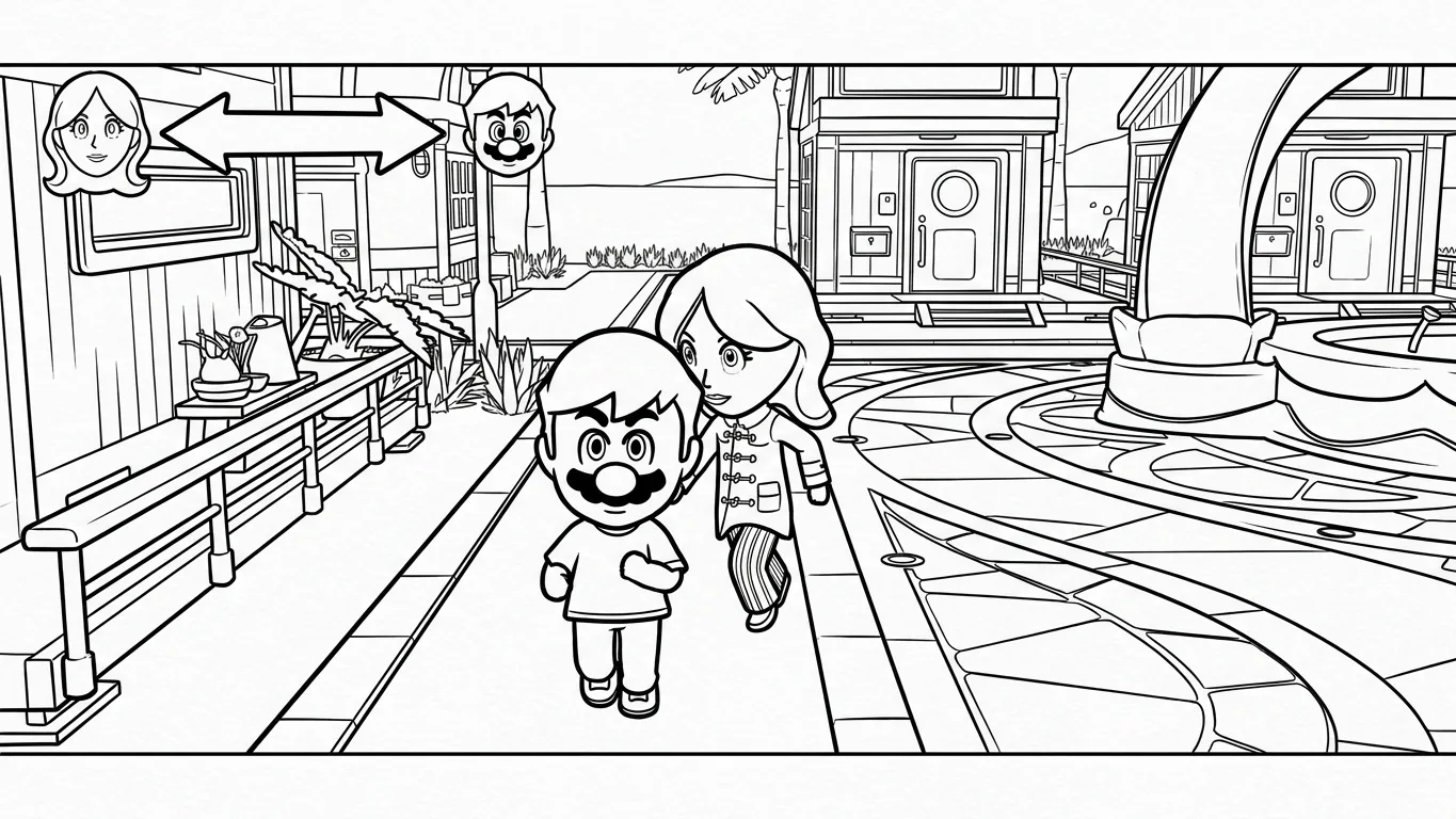 coloriage Tomodachi Life pour enfants a imprimer